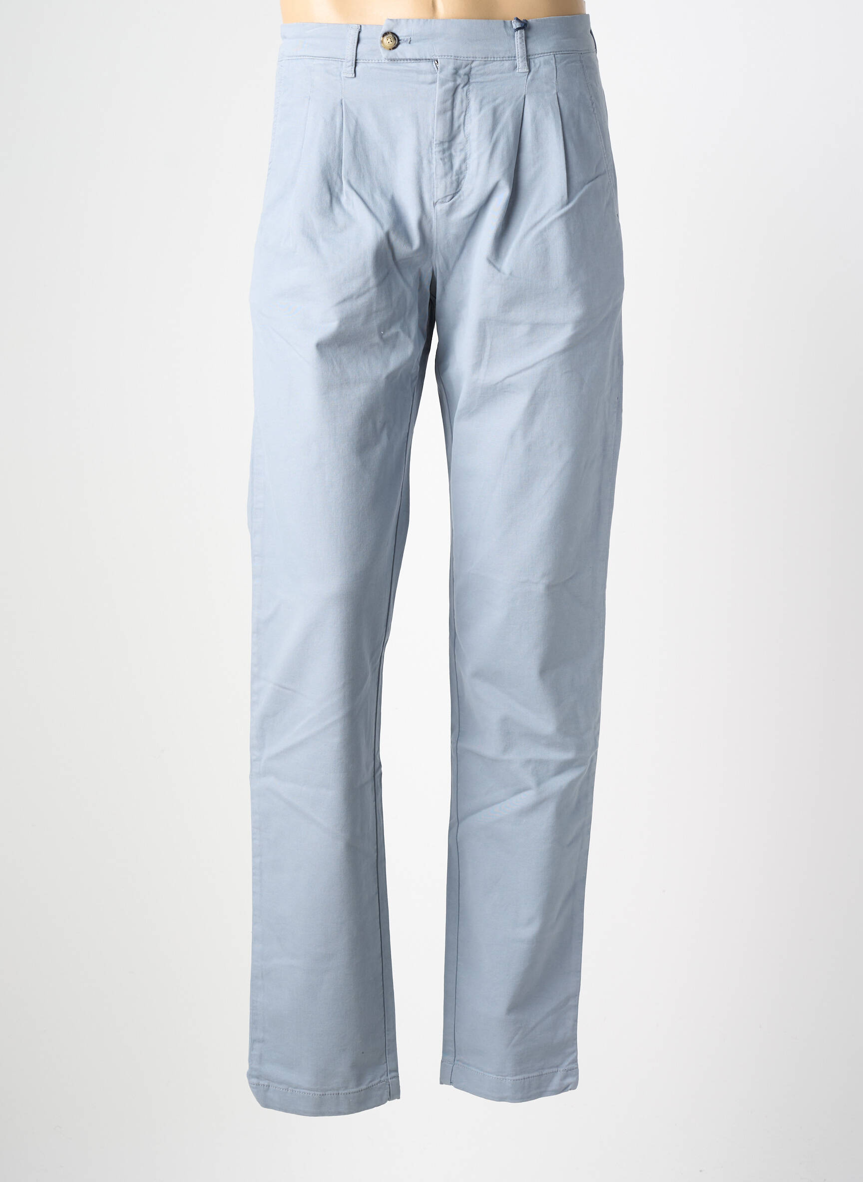 Pantalon chino poches taille normale bleu FACONNABLE homme