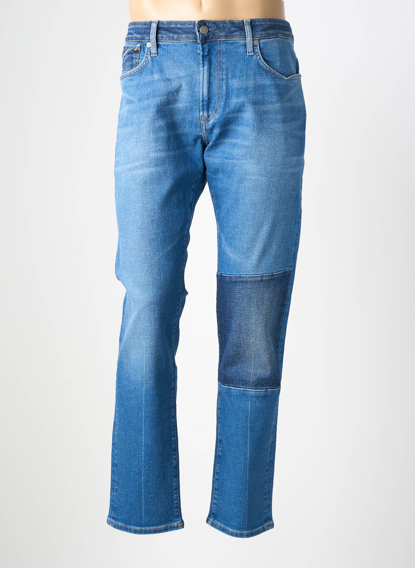 Jeans coupe slim tissage brut taille normale bleu PEPE JEANS homme