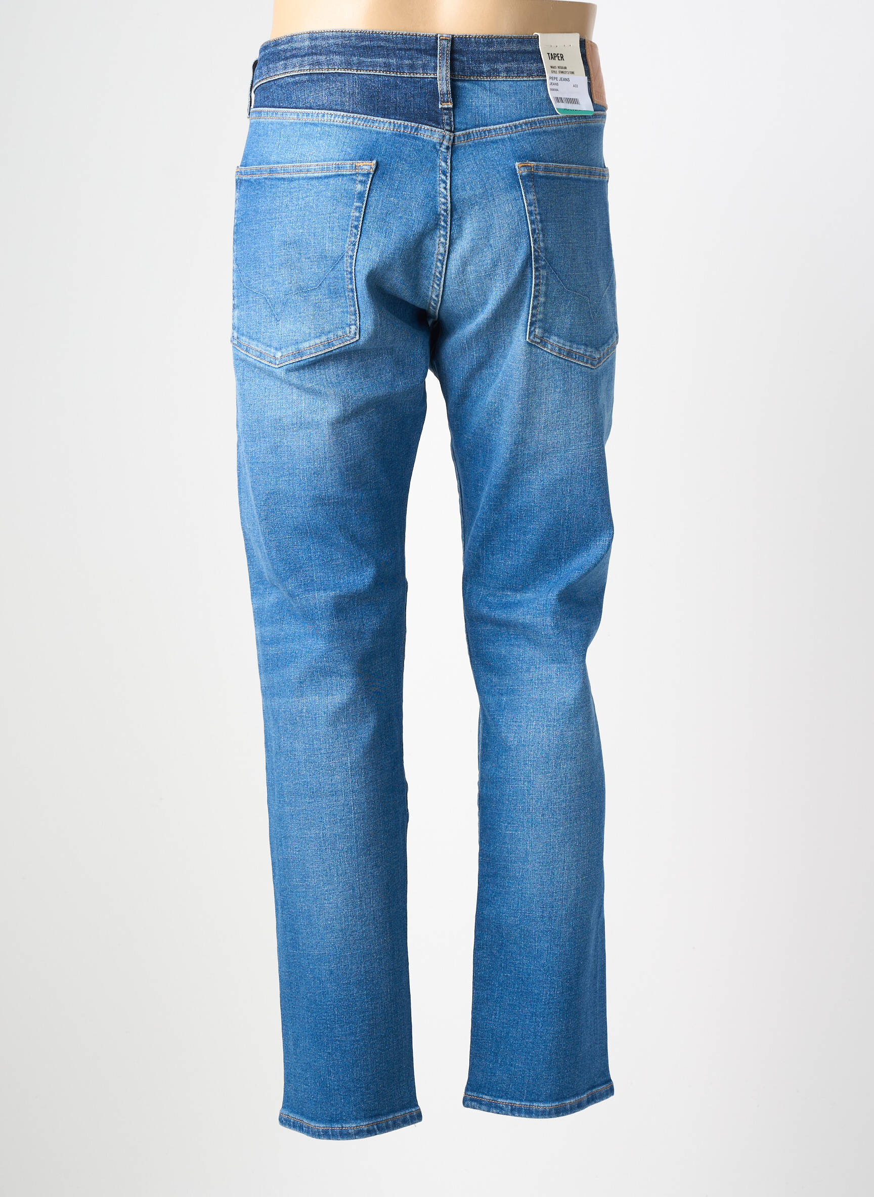 Jeans coupe slim tissage brut taille normale bleu PEPE JEANS homme