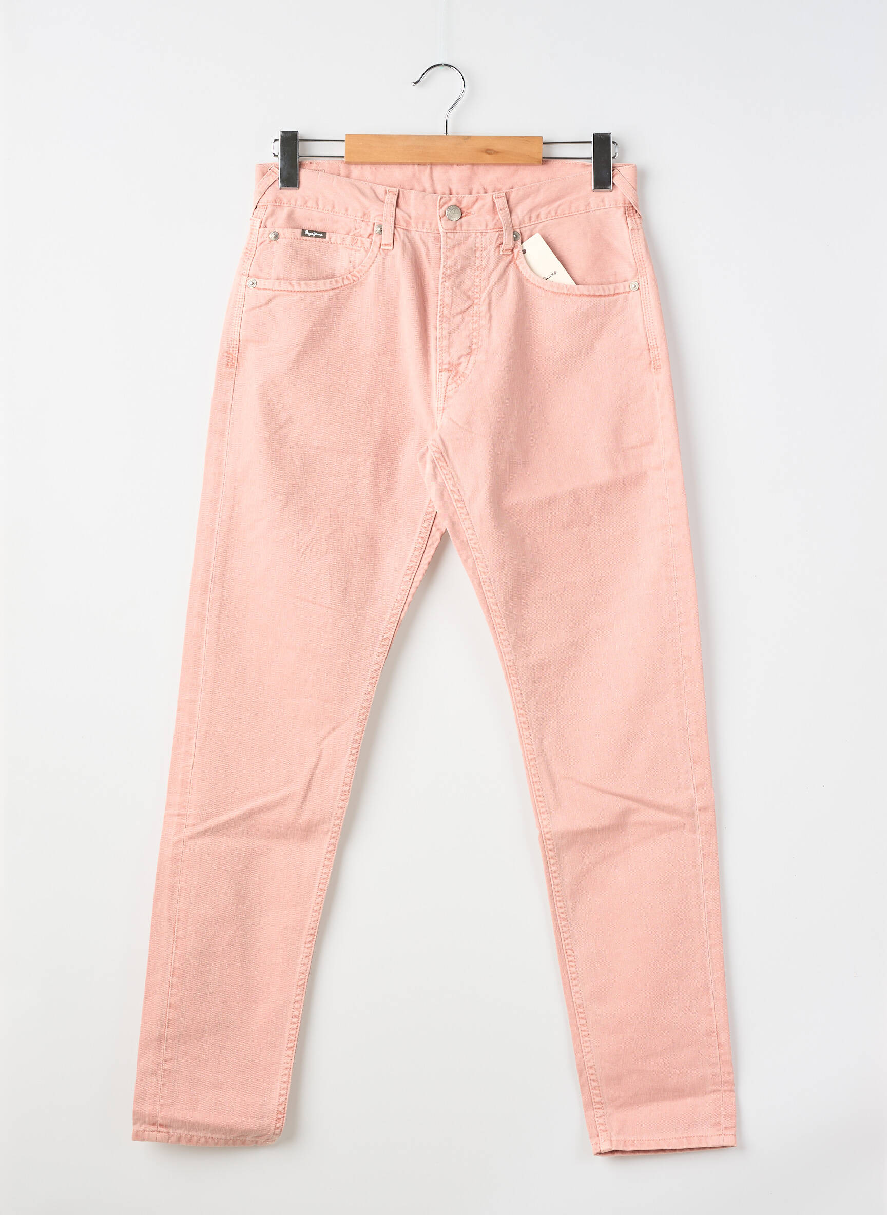 Jeans coupe slim tissage brut taille normale rose PEPE JEANS homme