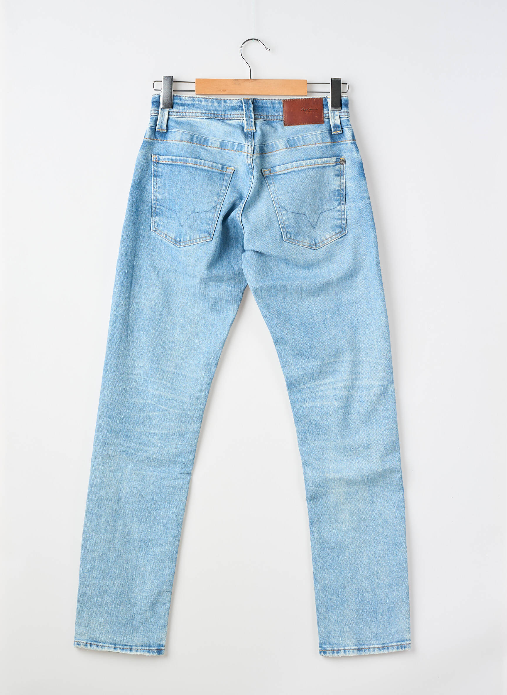 Jeans coupe slim tissage brut taille normale bleu PEPE JEANS homme