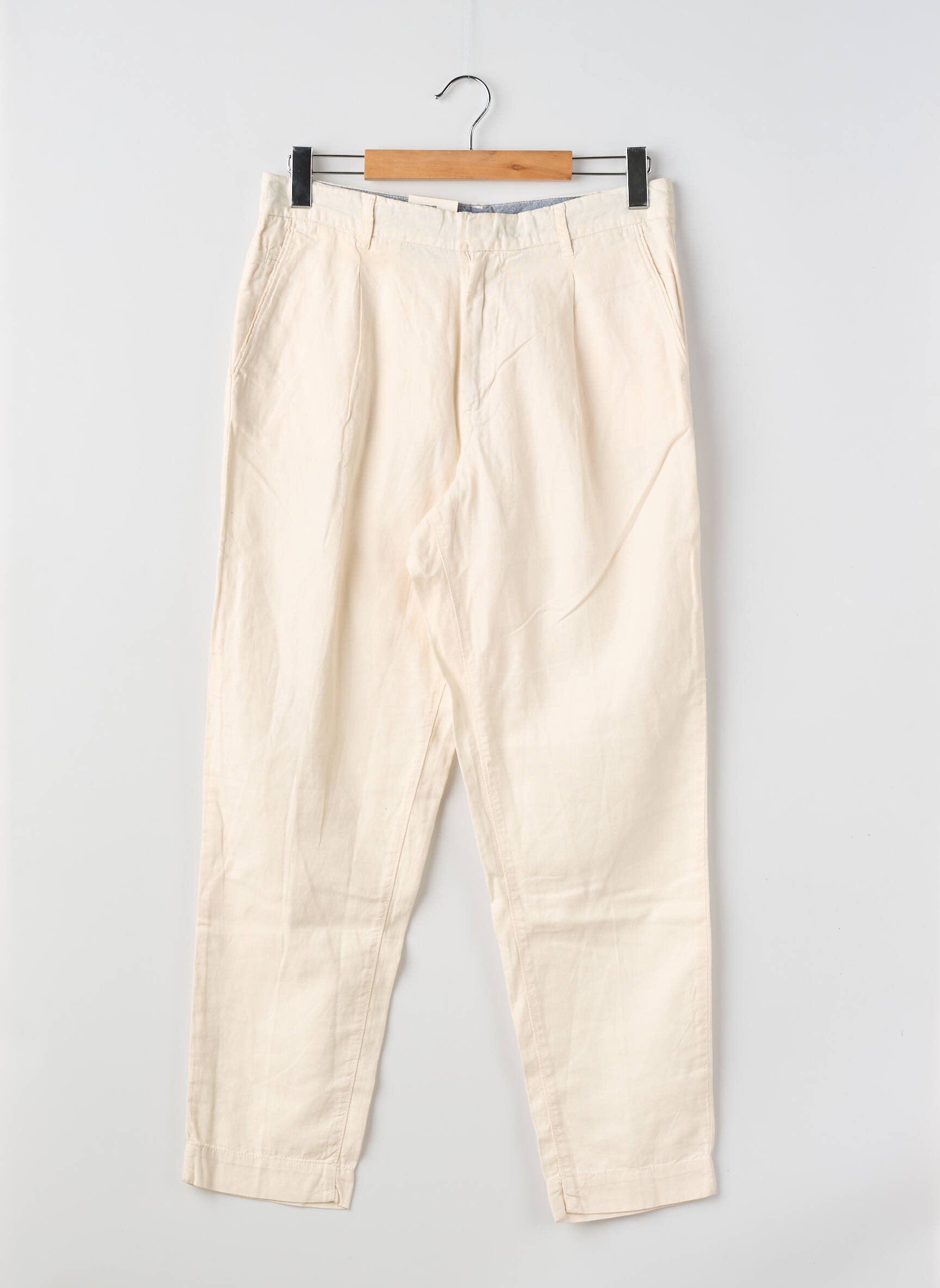 Pantalon chino tissage popeline taille normale beige PEPE JEANS homme