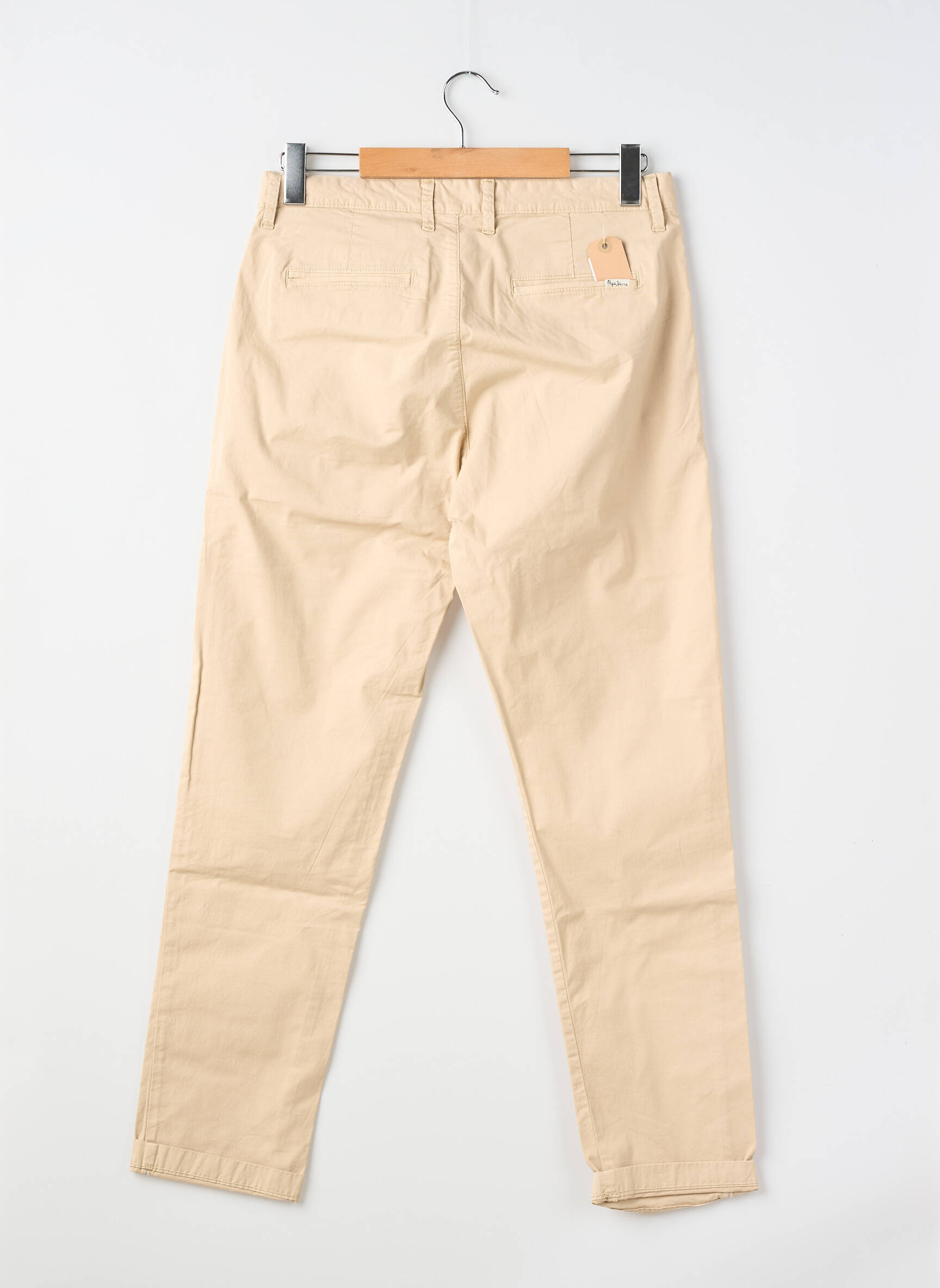 Pantalon chino poches taille normale beige PEPE JEANS homme