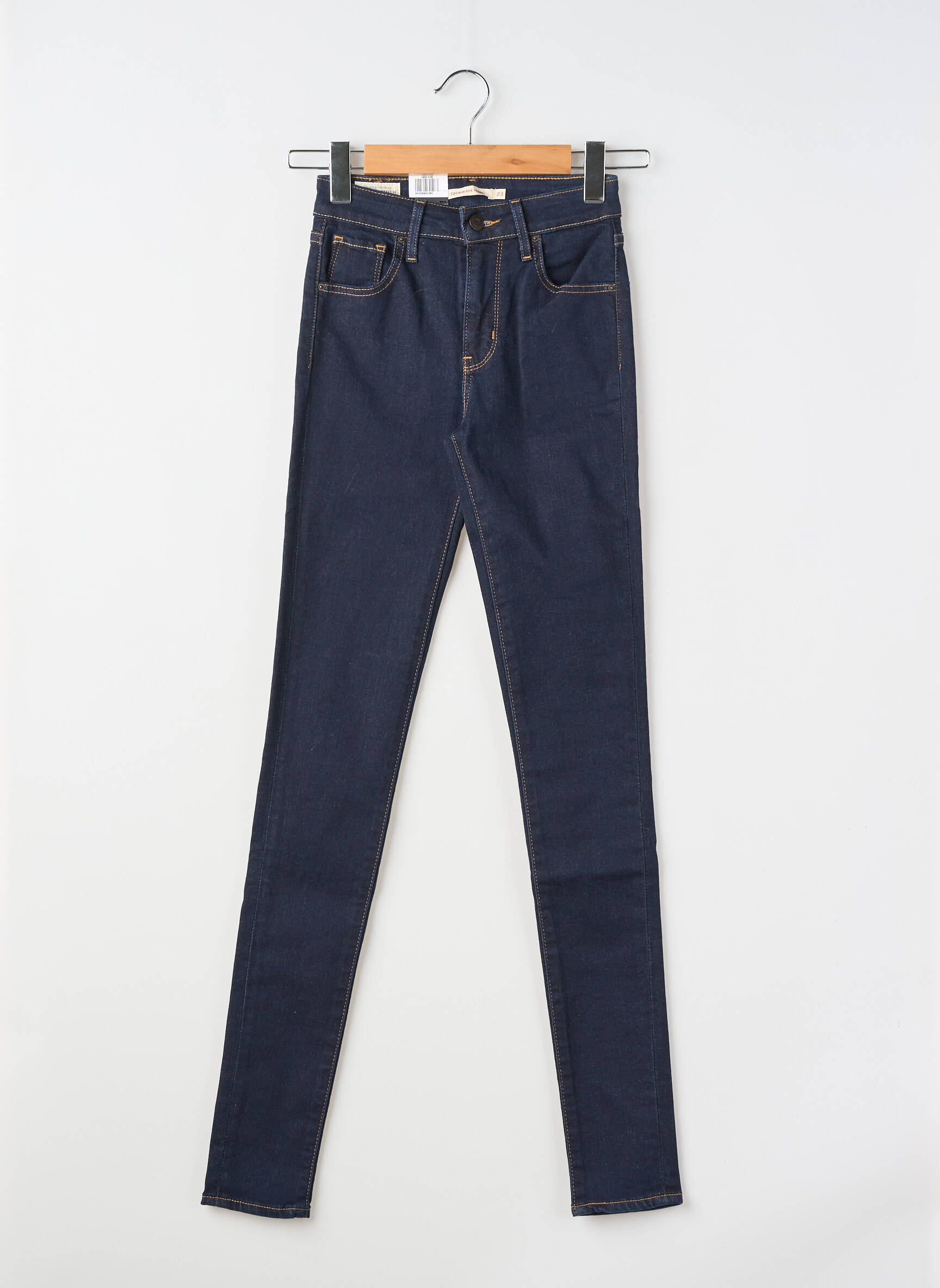 Jeans skinny tissage brut taille normale bleu LEVI'S femme