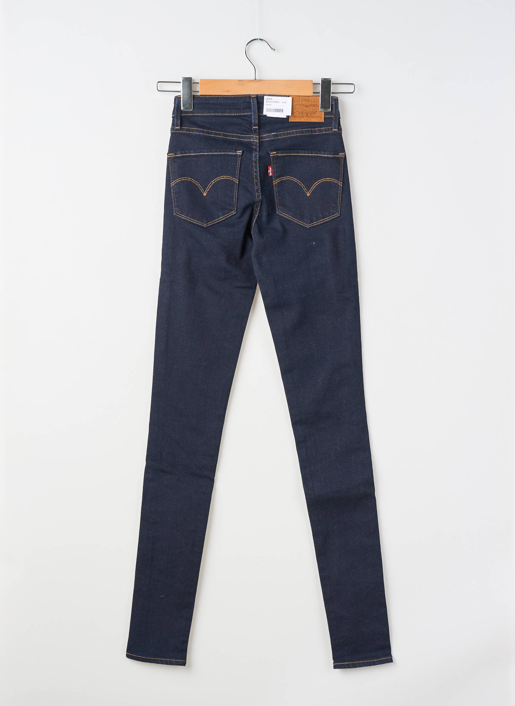 Jeans skinny tissage brut taille normale bleu LEVI'S femme