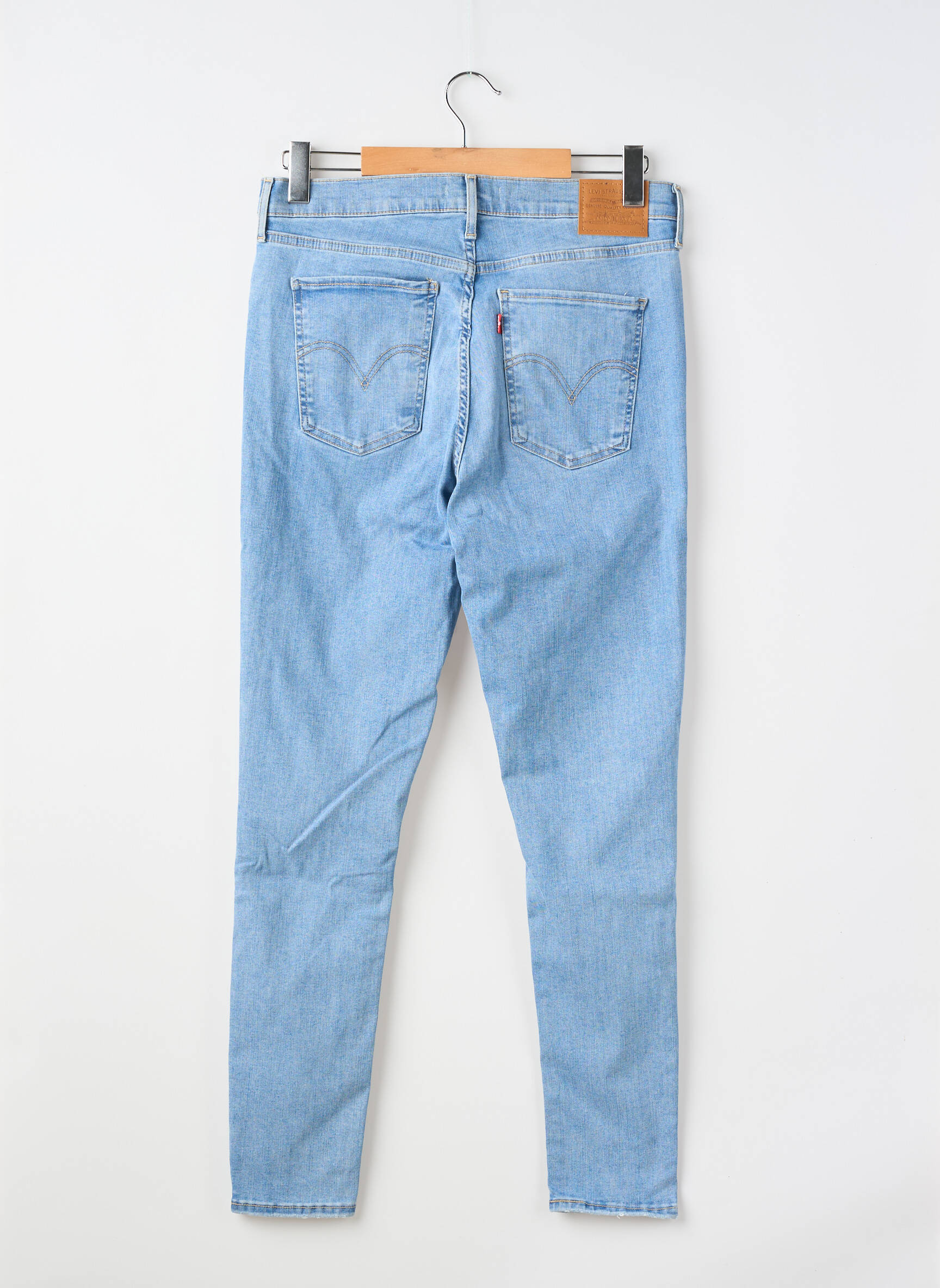 Jeans coupe slim tissage brut taille normale bleu LEVI'S femme