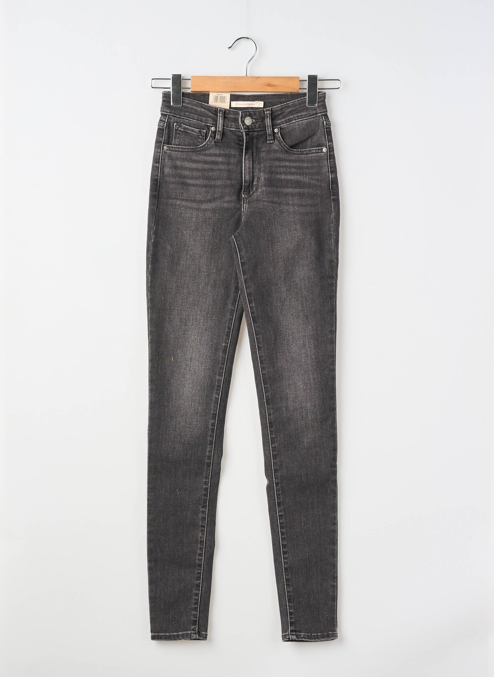 Jeans skinny tissage brut taille normale gris LEVI'S femme