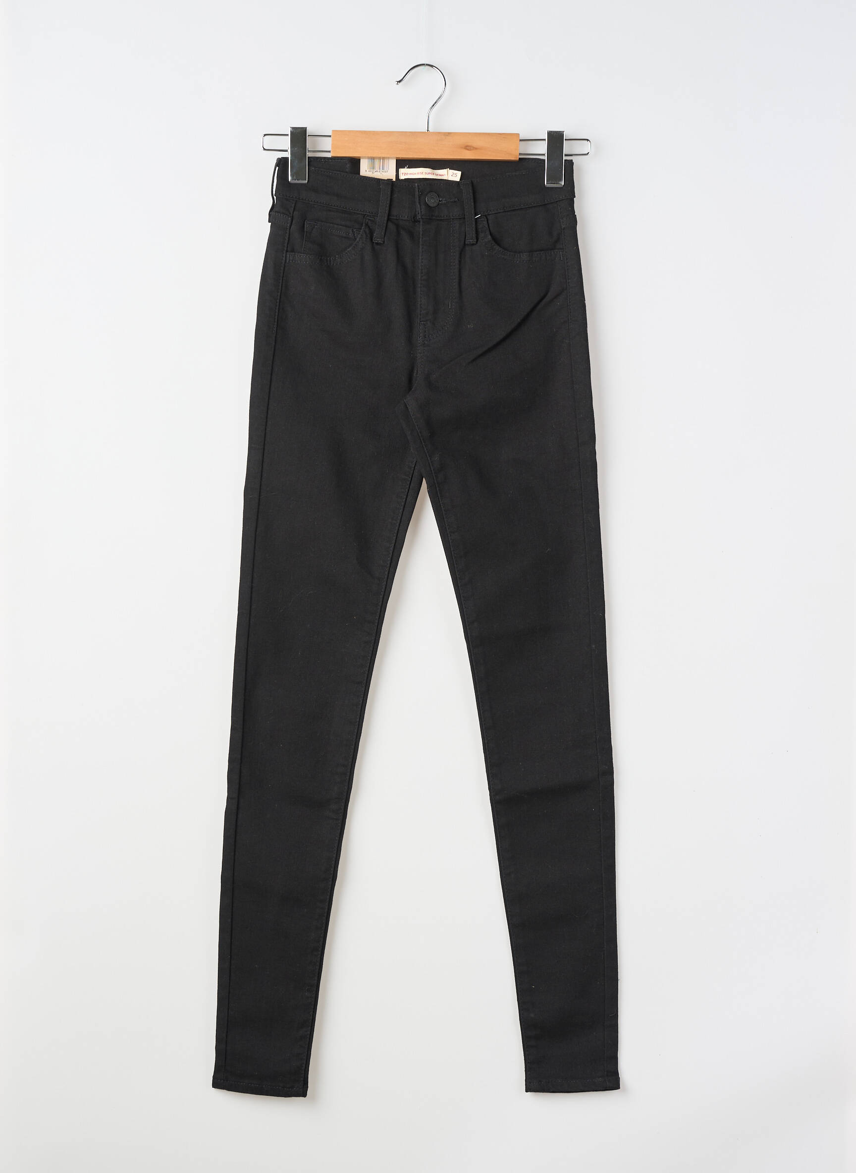 Jeans skinny tissage brut taille normale noir LEVI'S femme