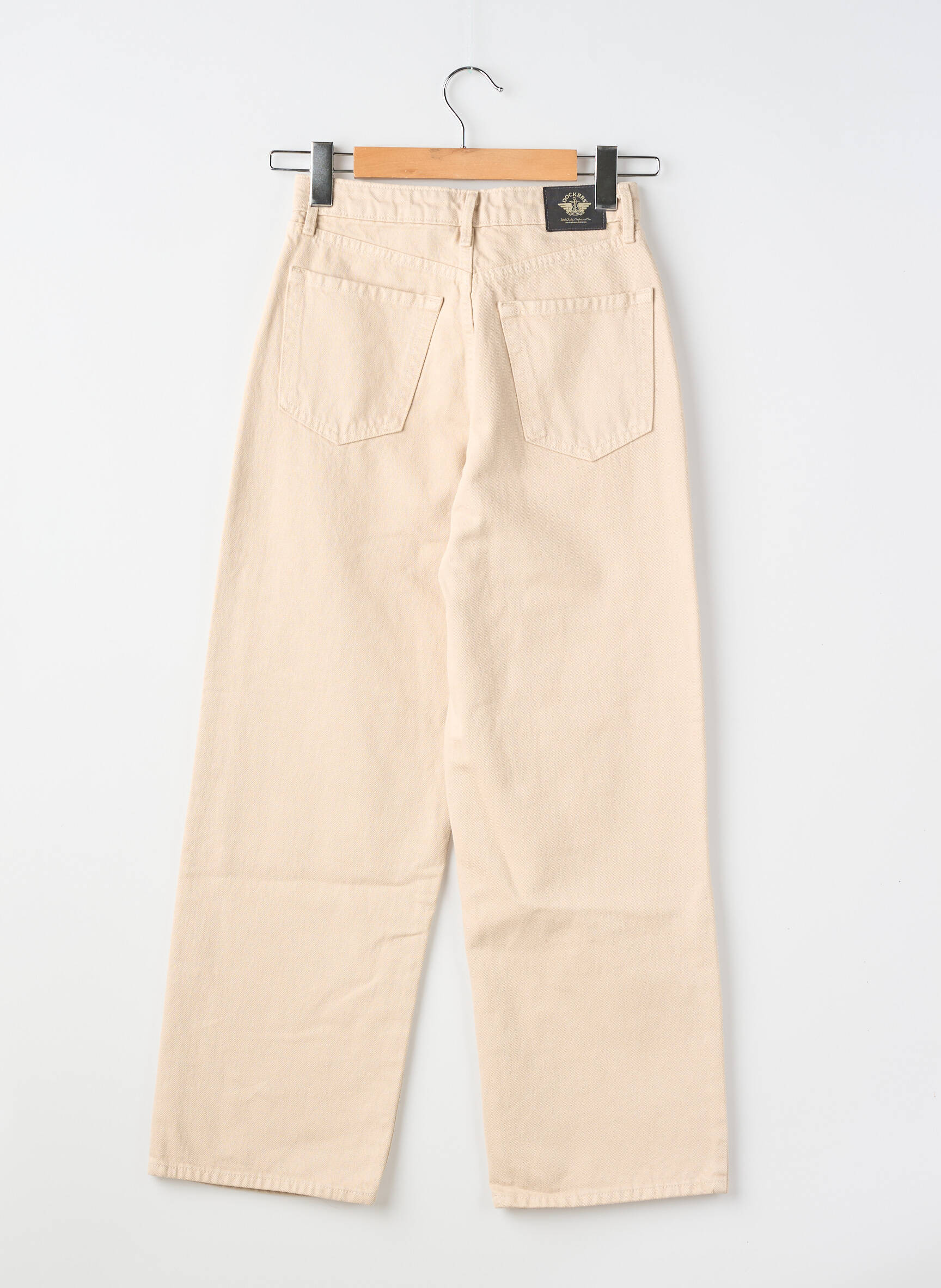 Jeans coupe large tissage brut taille normale beige DOCKERS femme