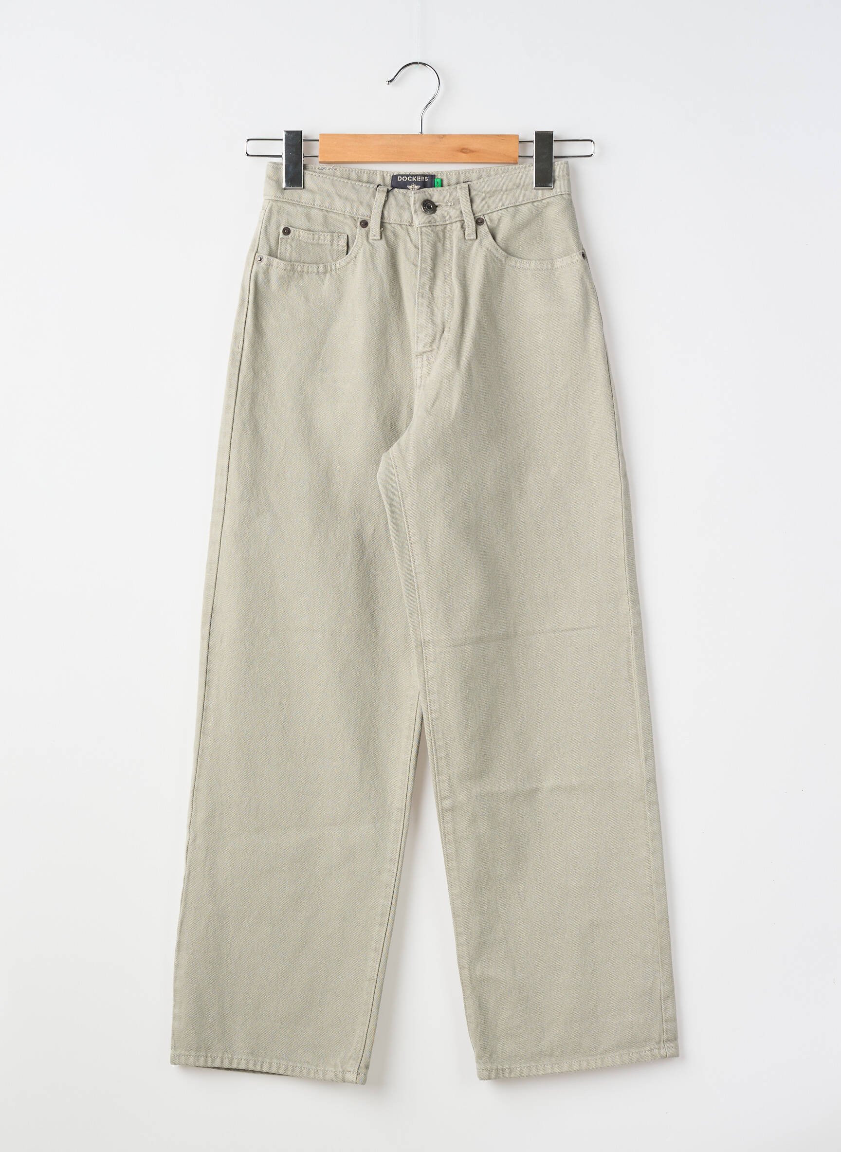 Jeans coupe large tissage brut taille normale vert DOCKERS femme