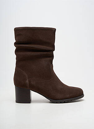 Bottines/boots bout rond talon de 4 à 6cm marron DAMART femme