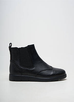 Bottines/boots matière lisse talon plat jusqu'à 3cm noir DAMART femme