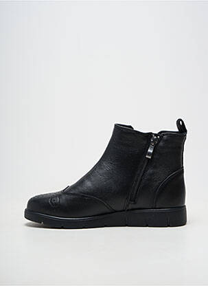 Bottines/boots matière lisse talon plat jusqu'à 3cm noir DAMART femme