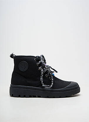 Baskets bout rond talon plat jusqu'à 3cm noir ARIZONA LOVE femme