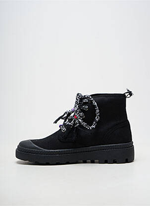 Baskets bout rond talon plat jusqu'à 3cm noir ARIZONA LOVE femme