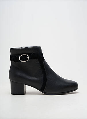 Bottines/boots matière lisse talon de 4 à 6cm noir DAMART femme