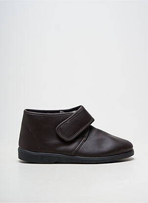 Bottines/boots fourrée talon plat jusqu'à 3cm marron DAMART femme