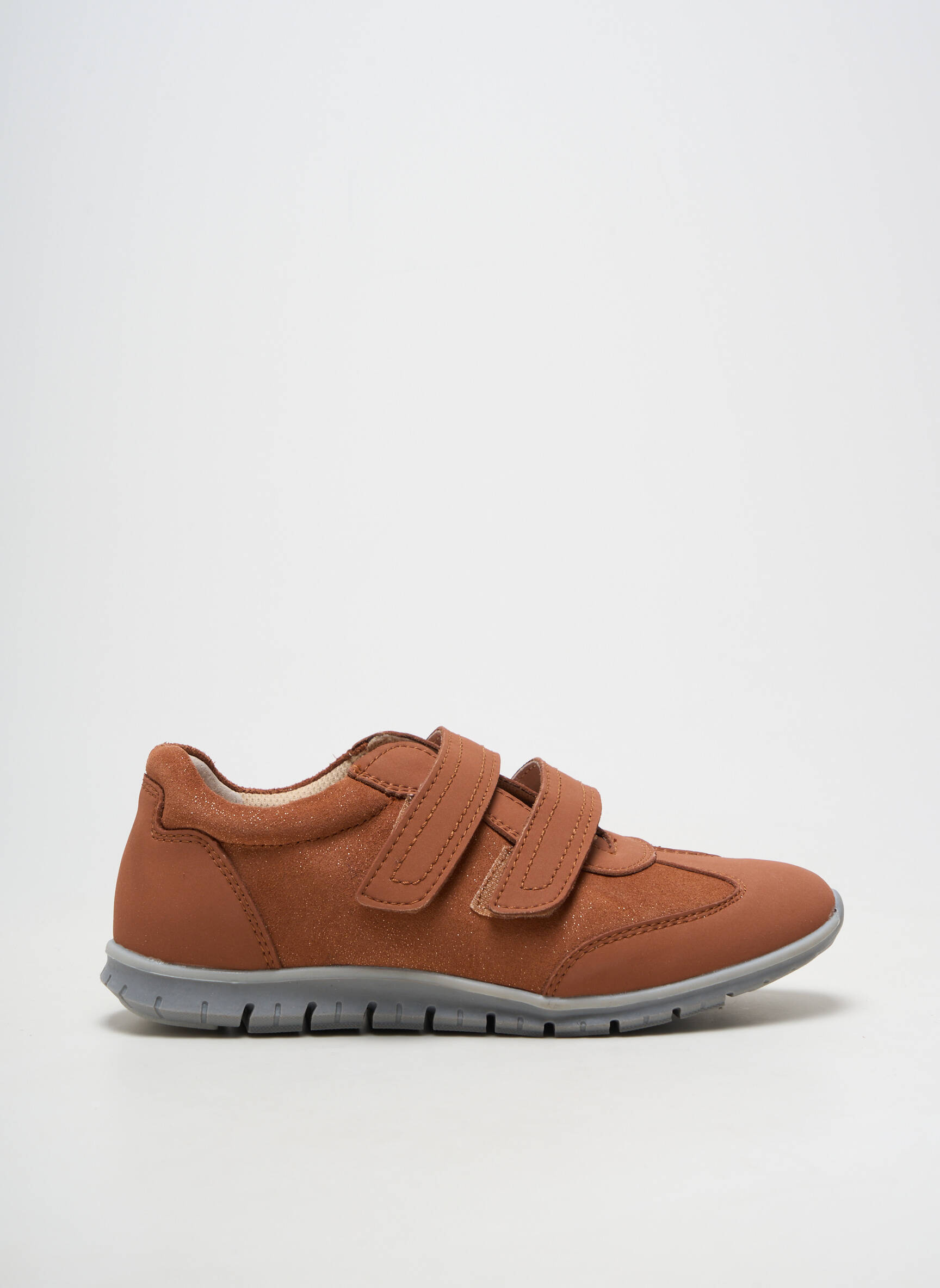 Baskets tissage tissage pailleté talon plat jusqu'à 3cm orange DAMART femme