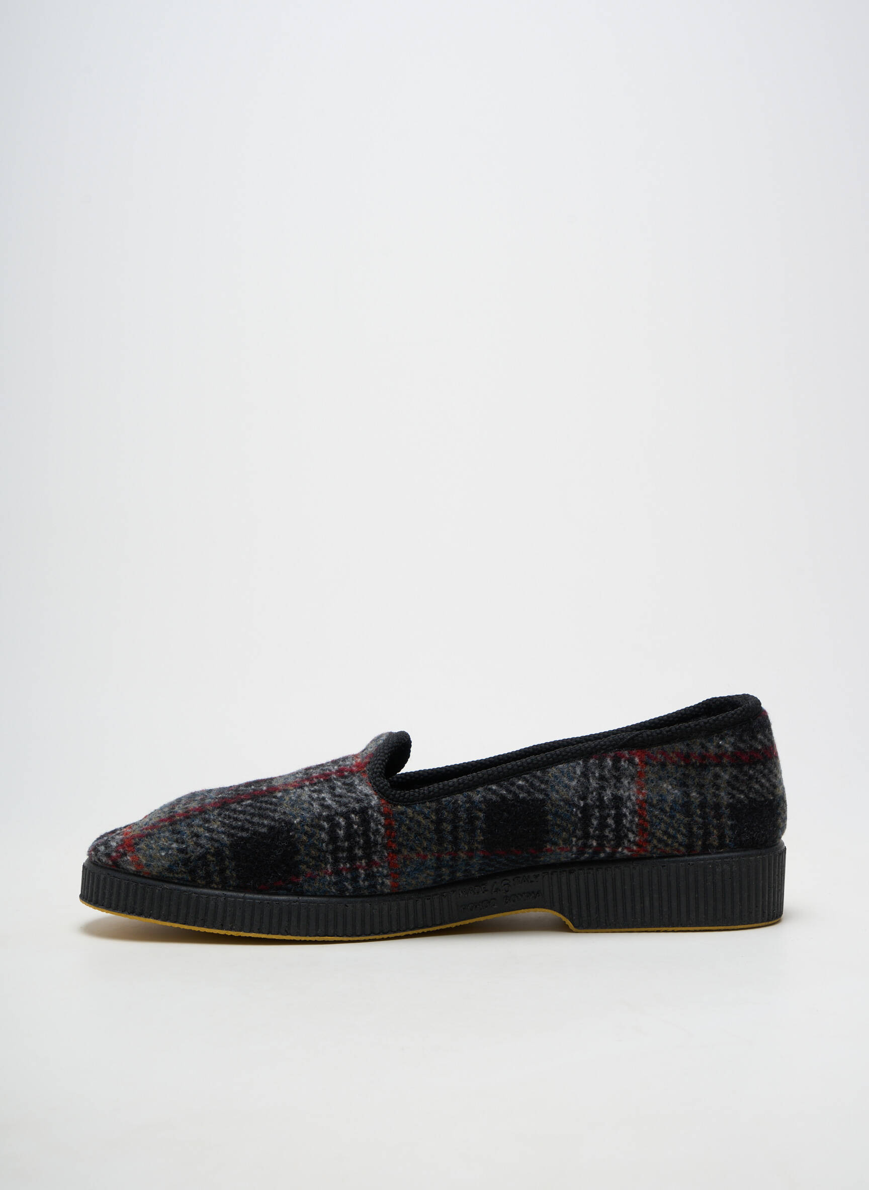 Chaussons/pantoufles bout rond bout rond gris EMANUELA homme