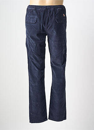 Pantalon slim fermeture zippée sous rabat boutonné taille normale bleu IRON AND RESIN homme