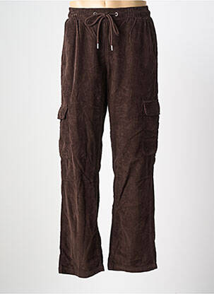 Pantalon cargo taille élastique taille normale marron IRON AND RESIN homme