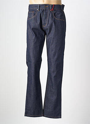 Jeans coupe droite fermeture boutonnée sur le devant taille normale bleu IRON AND RESIN homme