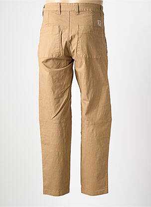 Pantalon droit tissage popeline taille normale beige IRON AND RESIN homme