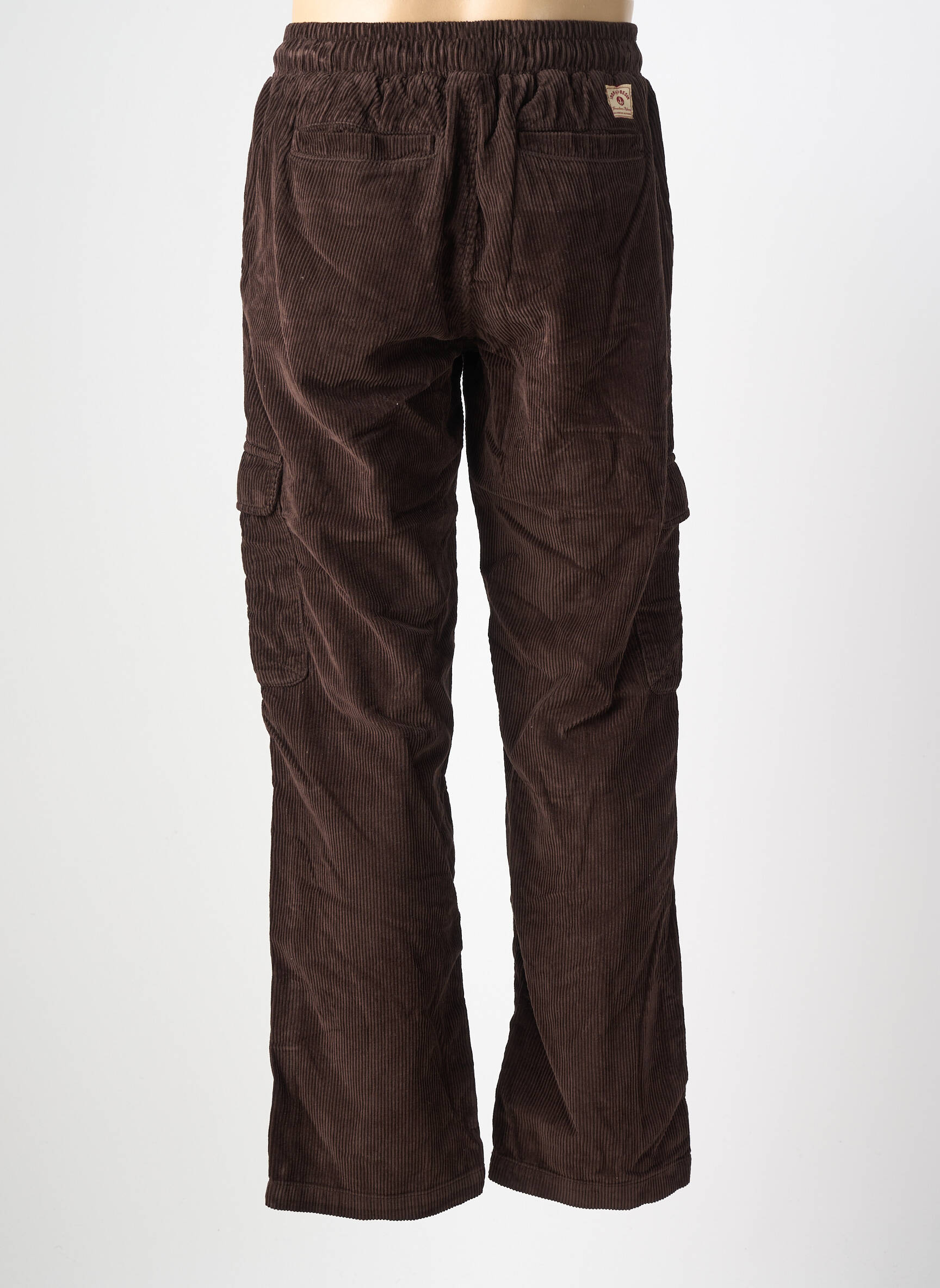 Pantalon cargo taille élastique taille normale marron IRON AND RESIN homme
