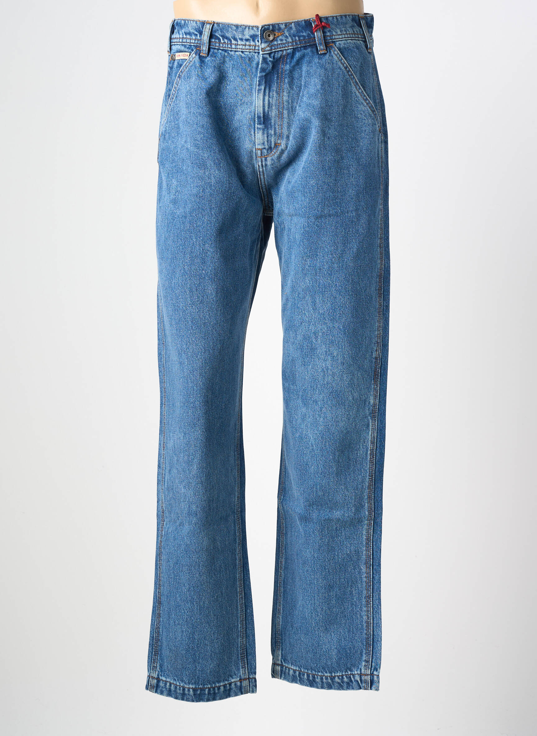 Jeans coupe droite stretch taille normale bleu IRON AND RESIN homme