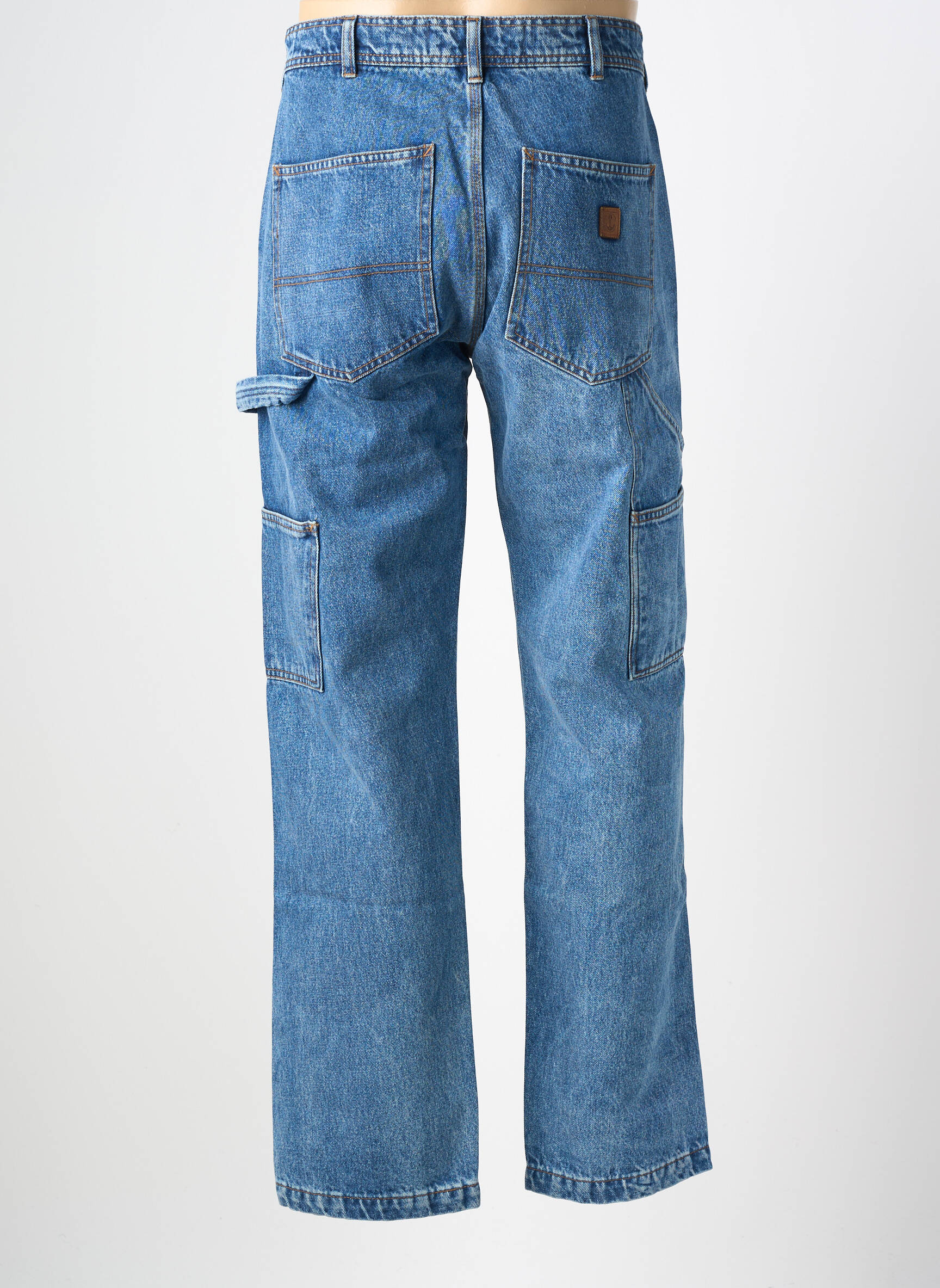 Jeans coupe droite stretch taille normale bleu IRON AND RESIN homme