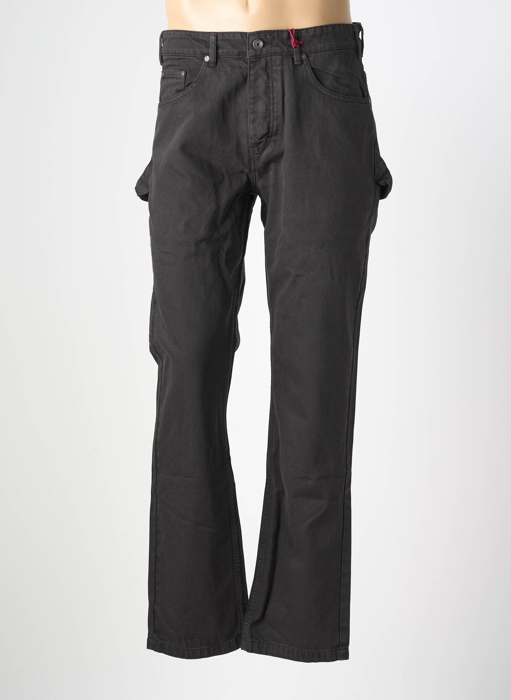 Jeans coupe slim fermeture boutonnée sur le devant gris IRON AND RESIN homme