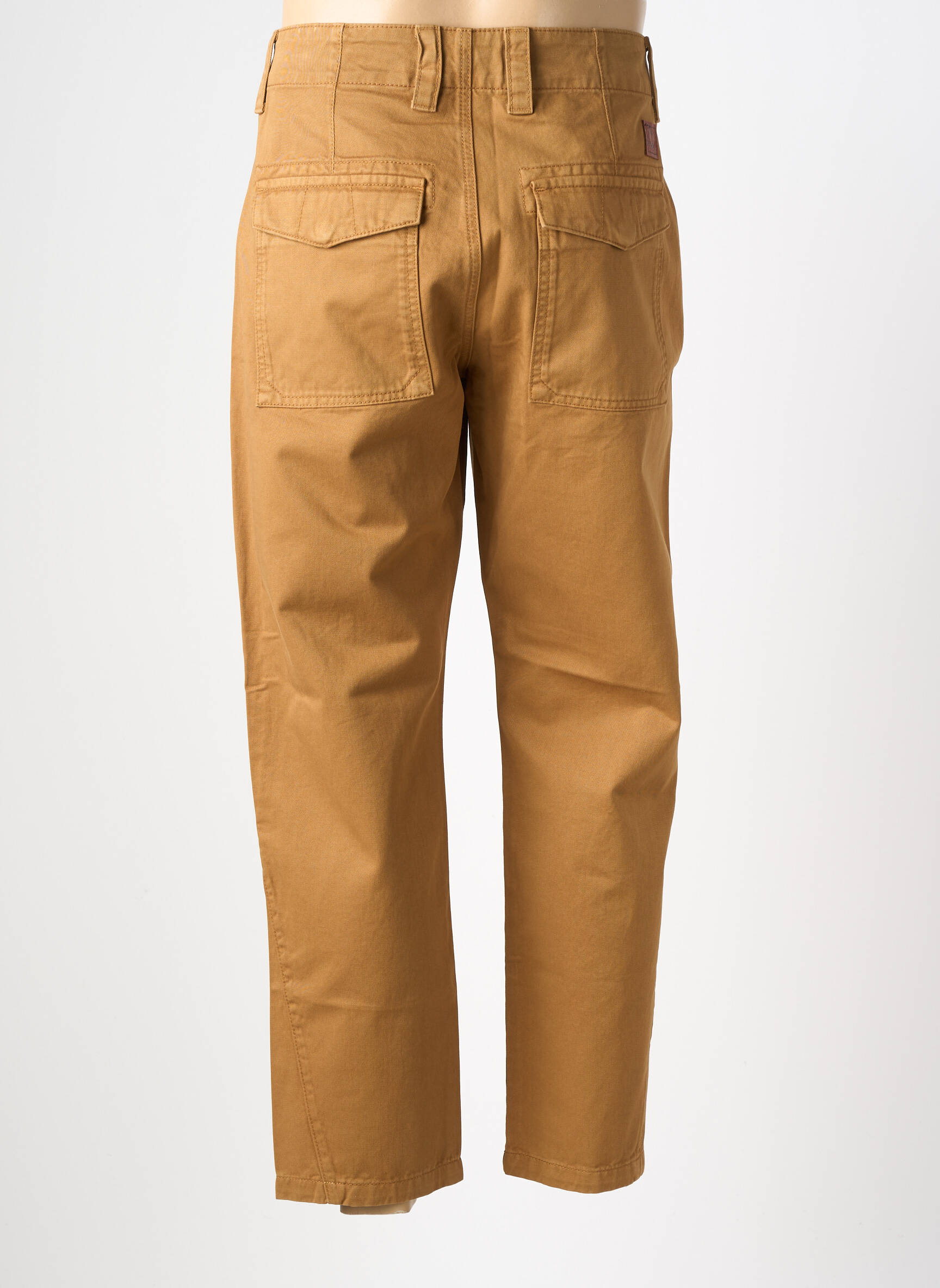 Pantalon chino stretch taille normale marron IRON AND RESIN homme