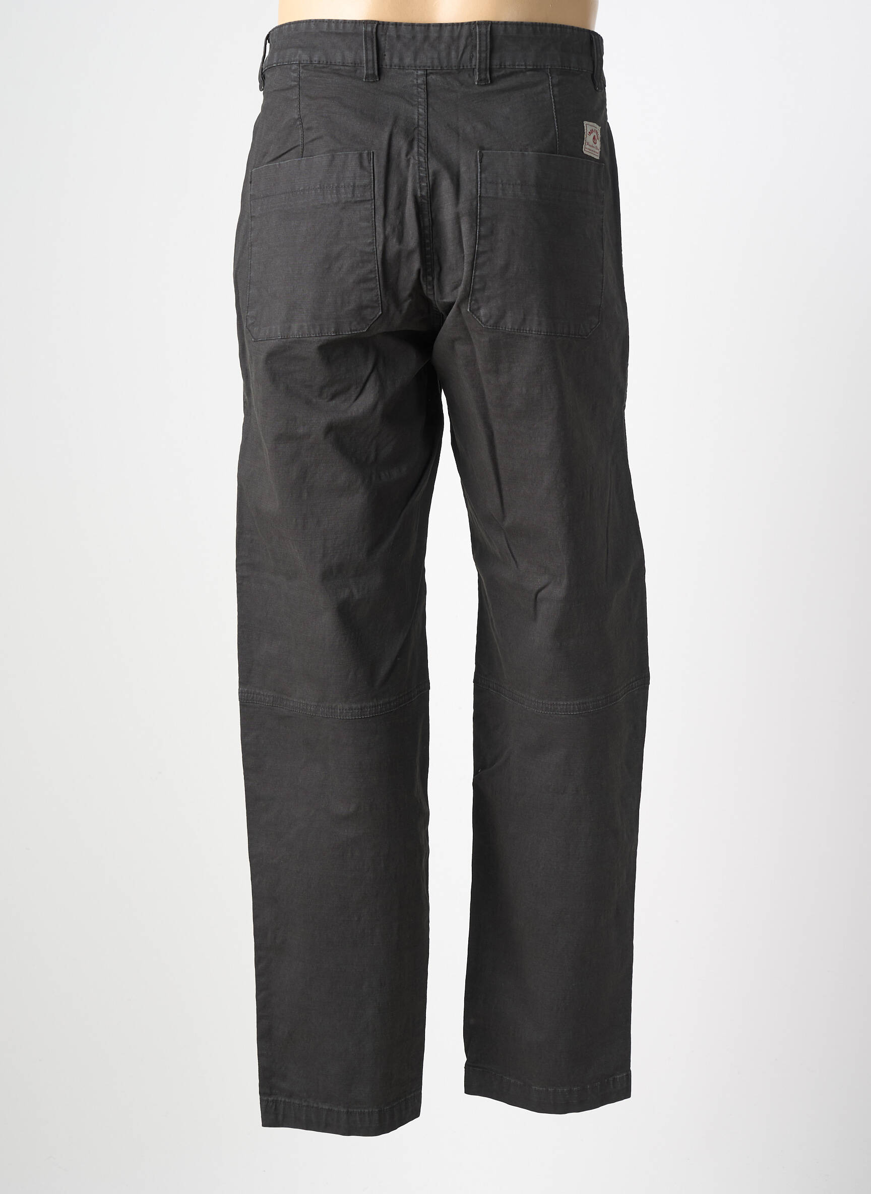 Pantalon droit tissage popeline taille normale gris IRON AND RESIN homme