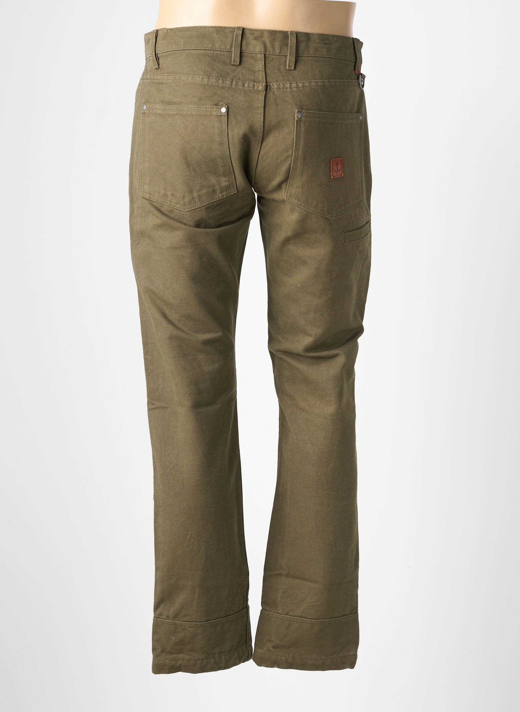 Jeans coupe slim poches taille normale vert IRON AND RESIN homme