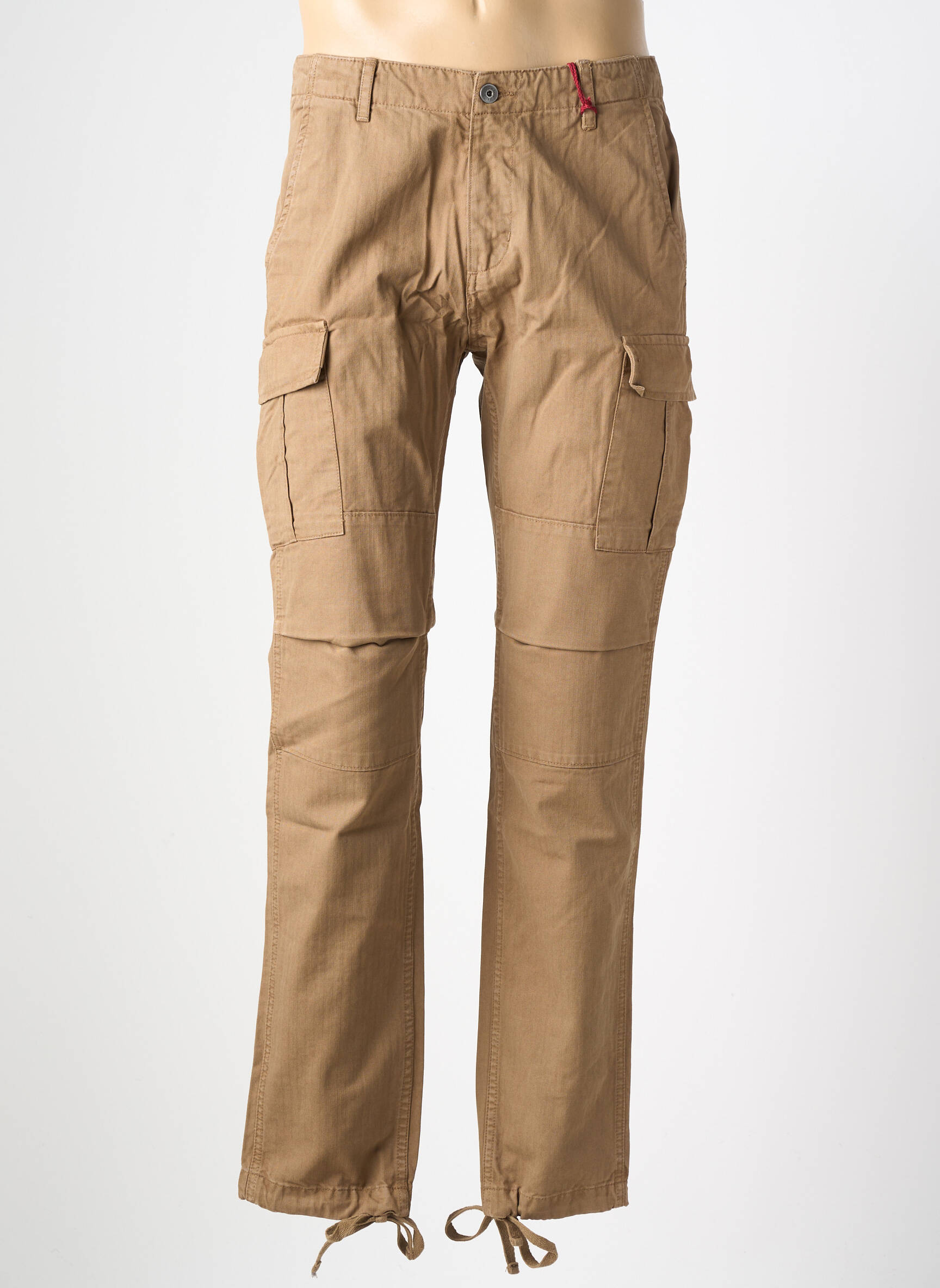 Pantalon cargo slim taille normale marron IRON AND RESIN homme