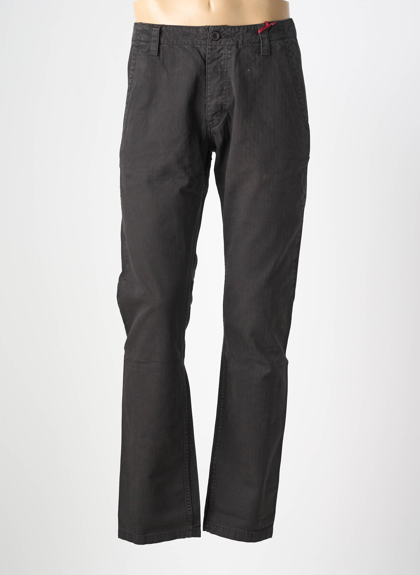 Jeans coupe slim fermeture boutonnée sur le devant taille normale marron IRON AND RESIN homme