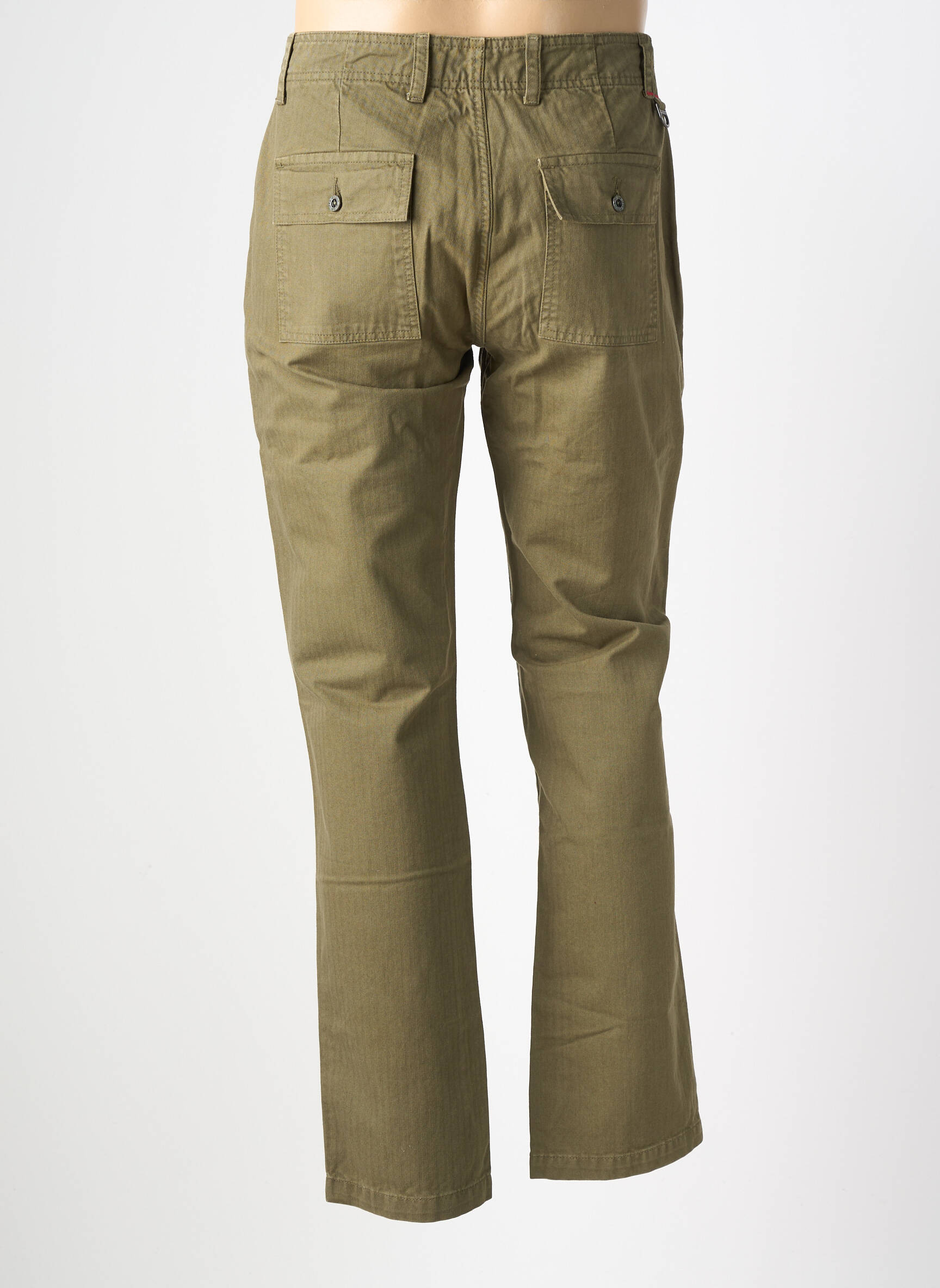 Jeans coupe droite stretch taille normale vert IRON AND RESIN homme