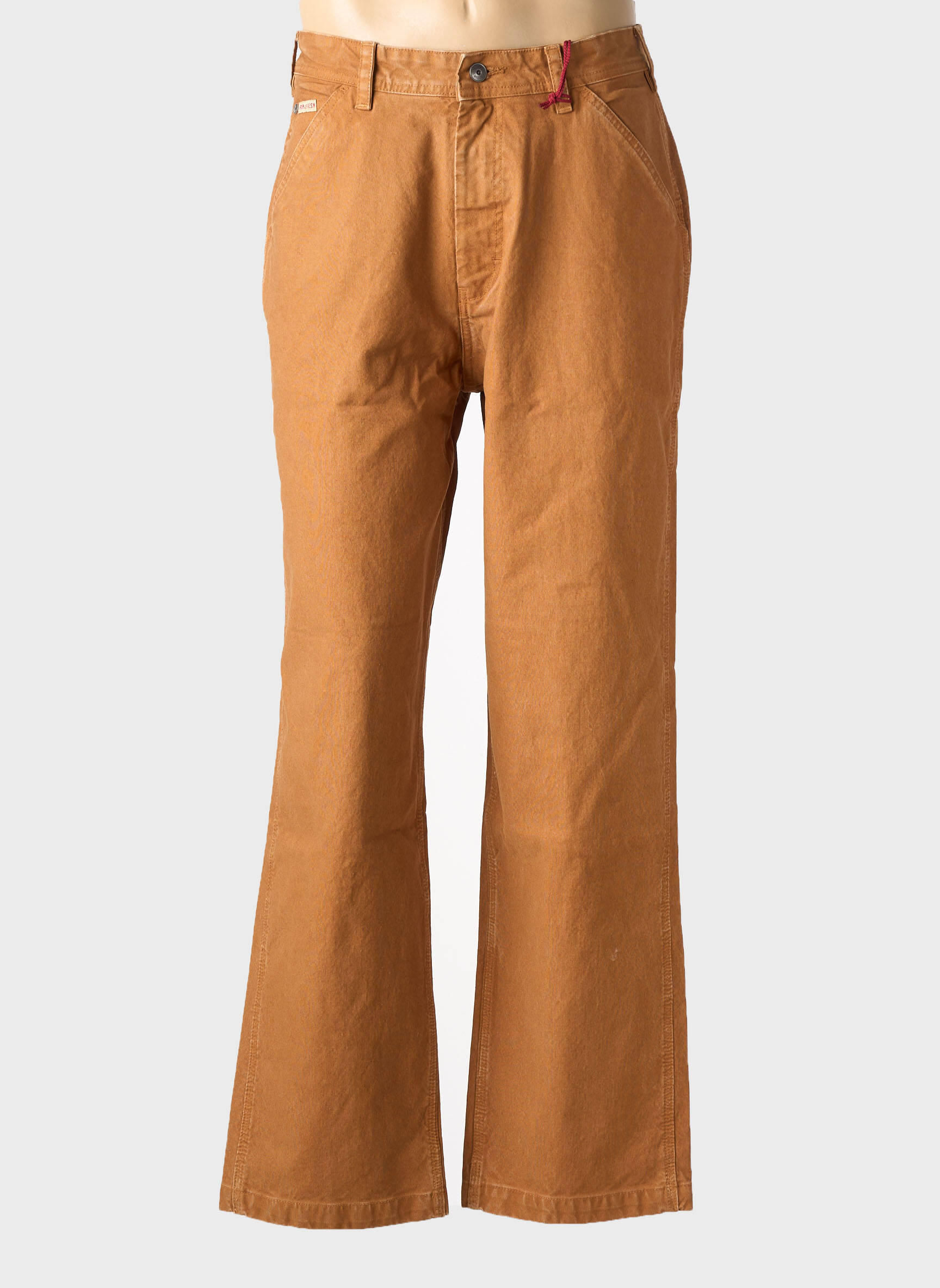 Jeans coupe large poches taille normale jaune IRON AND RESIN homme