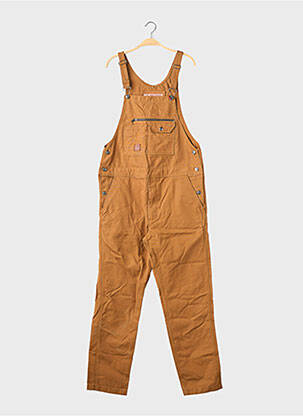 Salopette fines bretelles marron IRON AND RESIN homme