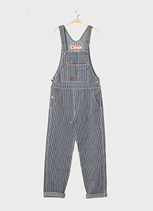 Salopette fines bretelles bleu IRON AND RESIN homme