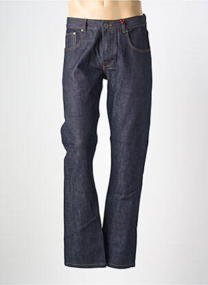 Jeans coupe droite fermeture boutonnée sur le devant taille normale bleu IRON AND RESIN homme