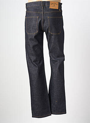 Jeans coupe droite fermeture zippée sous rabat boutonné taille normale bleu IRON AND RESIN homme