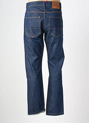 Jeans coupe droite fermeture zippée sous rabat boutonné taille normale bleu IRON AND RESIN homme
