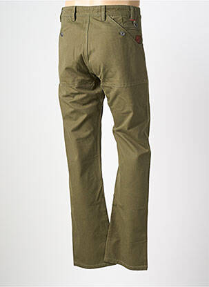 Pantalon chino stretch taille normale vert IRON AND RESIN homme