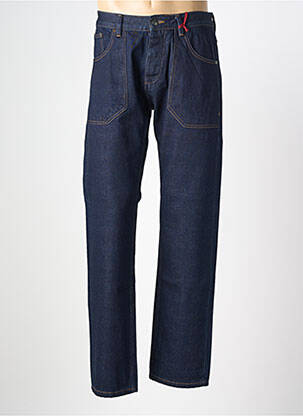 Jeans coupe droite fermeture boutonnée sur le devant taille normale bleu IRON AND RESIN homme