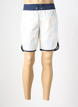 Short de bain imprimé tie and dye blanc IRON AND RESIN homme