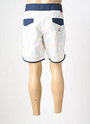 Short de bain imprimé tie and dye blanc IRON AND RESIN homme