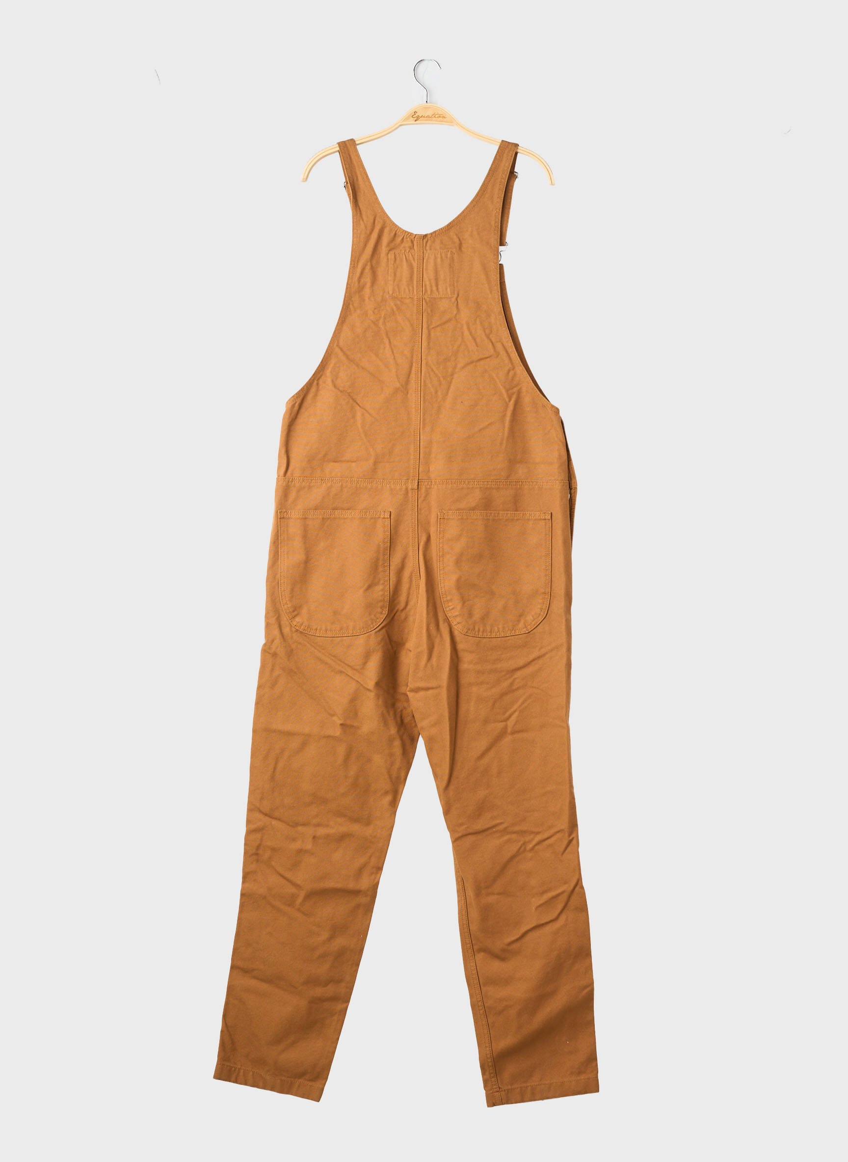 Salopette fines bretelles marron IRON AND RESIN homme