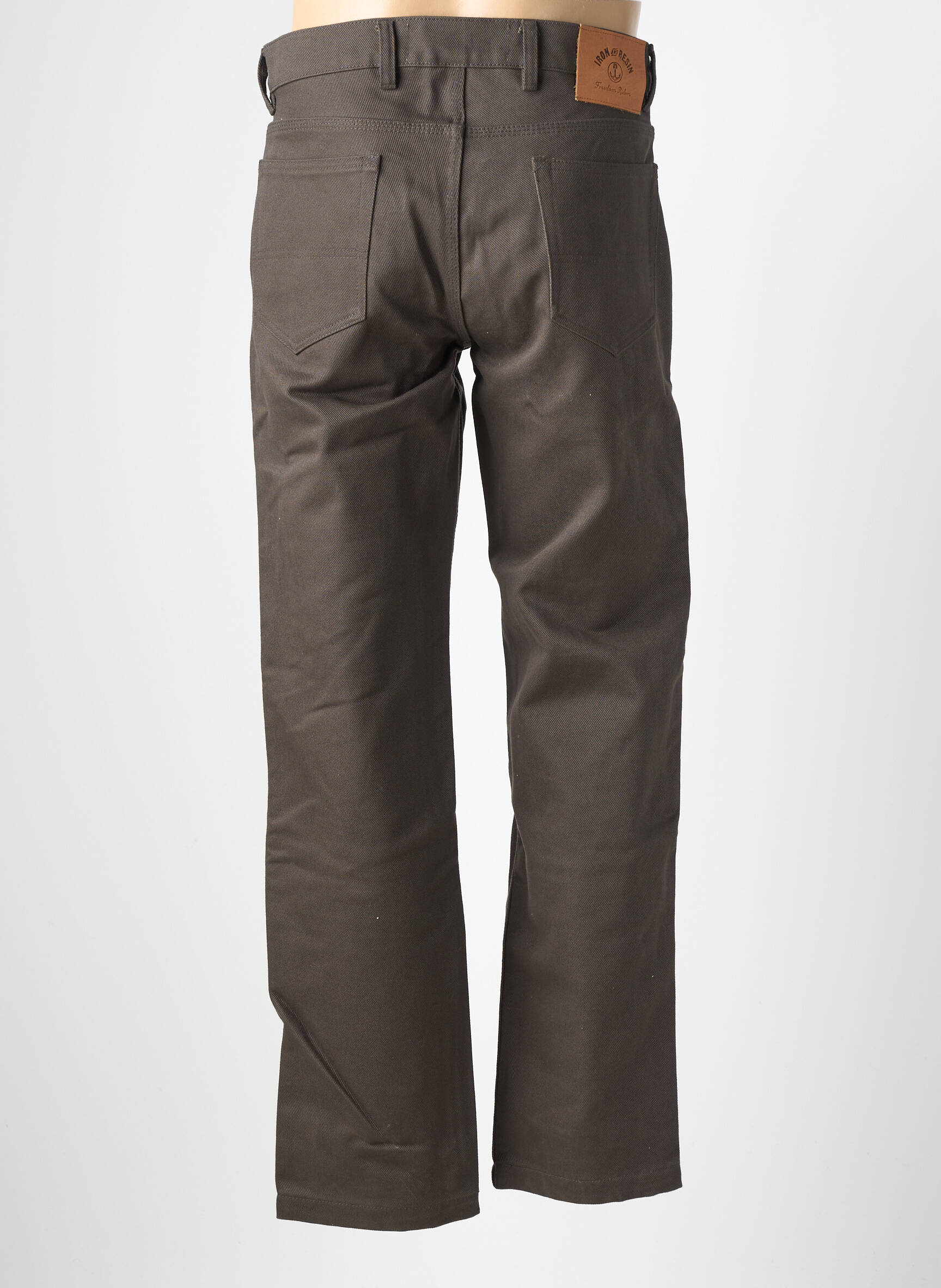 Jeans coupe droite stretch taille normale gris IRON AND RESIN homme