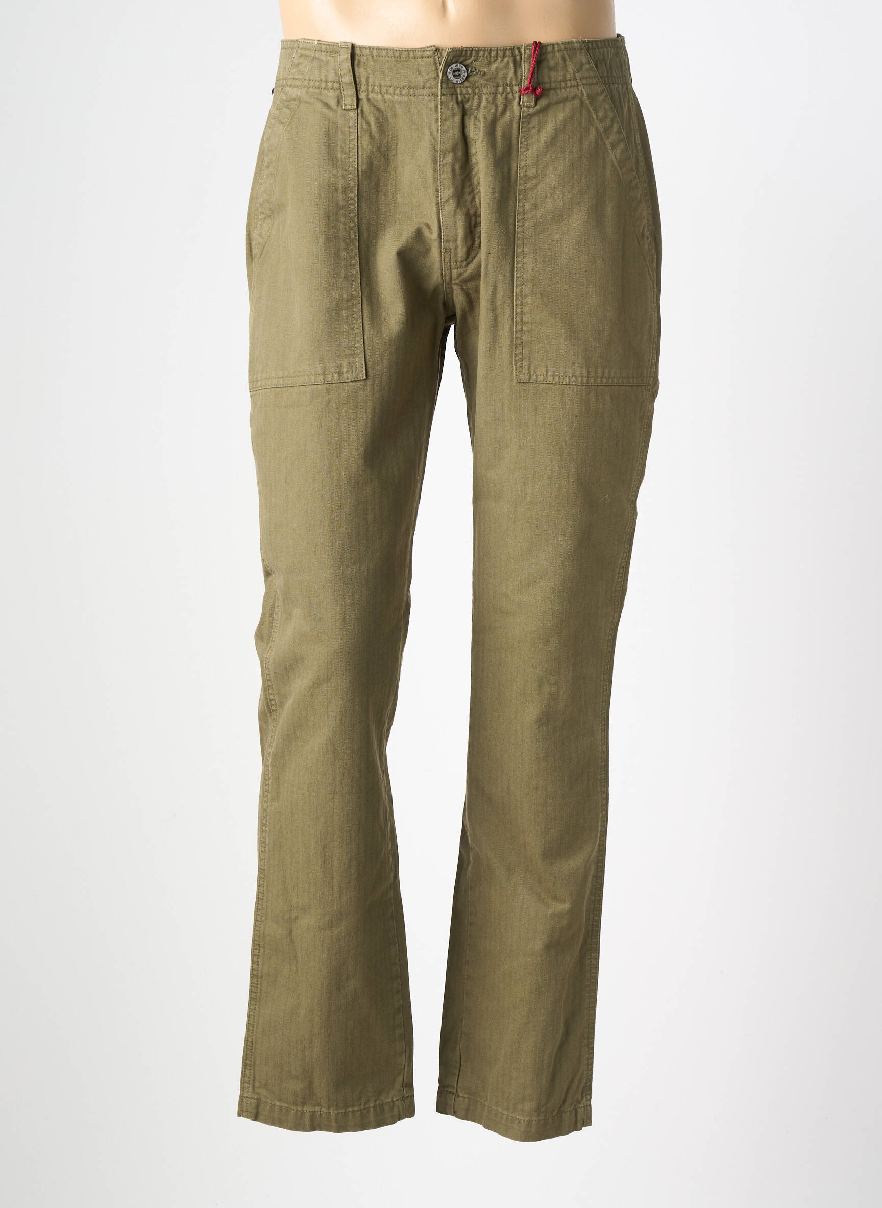 Jeans coupe slim stretch taille normale vert IRON AND RESIN homme